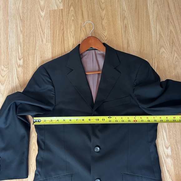 Billy London Black Sport Coat Blazer Suit Jacket 38S - Picture 7 of 8